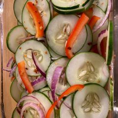 A picture of Zesty Asian Cucumber Salad.