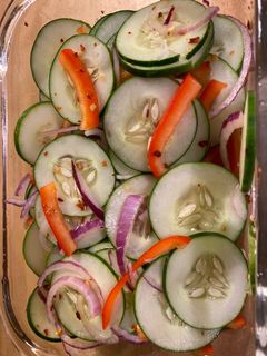 A picture of Zesty Asian Cucumber Salad.