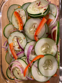 A picture of Zesty Asian Cucumber Salad.