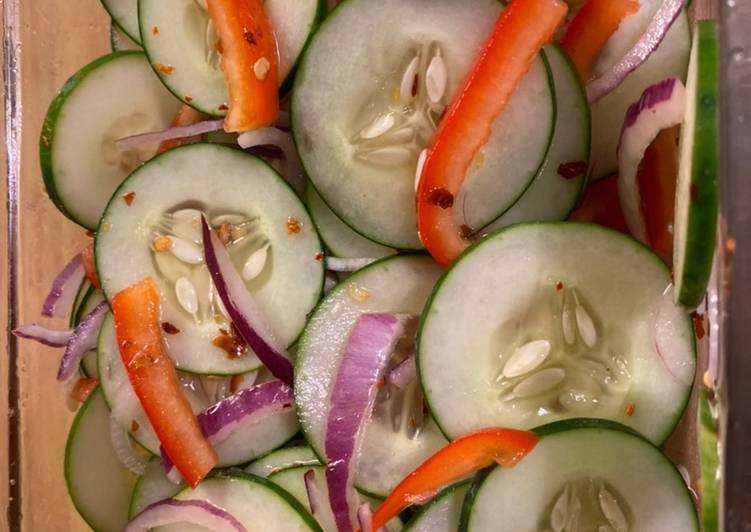 Step-by-Step Guide to Cook Super Quick Zesty Asian Cucumber Salad