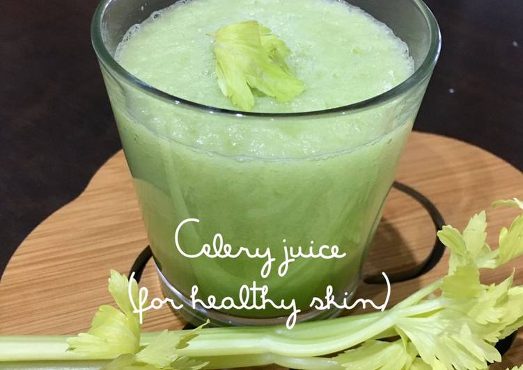 Celery Juice (for healthy skin)