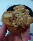 Muffins veganos de manzana verde con topping crocante
