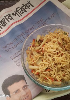 ফ্রাইড ভেজি মশালা নুডুলস (fried veggie masala recipe in bengali) রেসিপির প্রধান ছবি