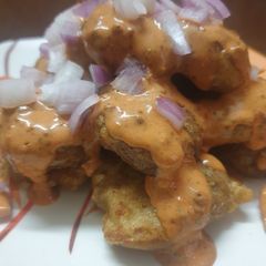A picture of Cajun spiced potatoes.