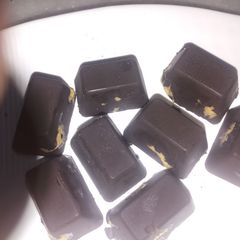 Peanut butter chocolate fudge A picture of Peanut butter chocolate fudge.