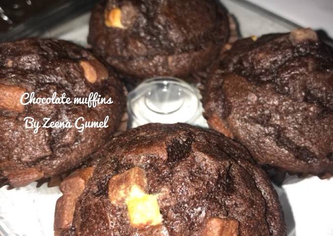 Recipe of Super Quick Homemade Moist Chocolate Muffins