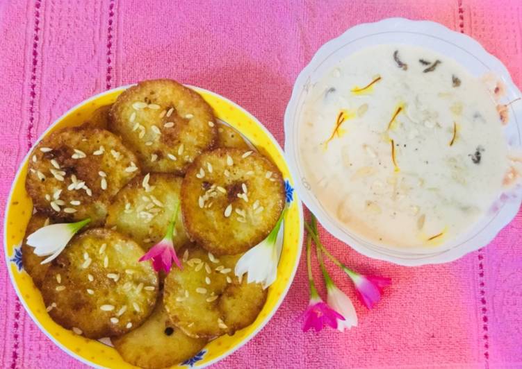 Soyabeen Flour Malpua With
dry fruits rice Kheer