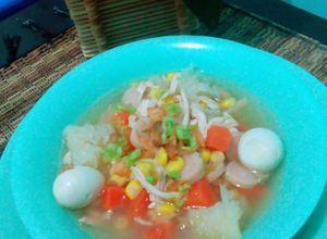 Foto resep SUP JAMUR ES SOSIS AYAM