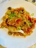 Baked Cod with Salsa and Rice