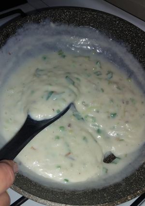 Una foto de Salsa blanca de verdeo