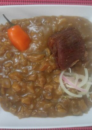 Una foto de Carapulcra (Guiso de papa seca)