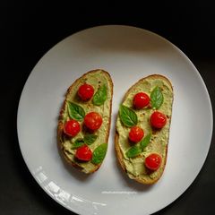 A picture of Avocado Cream Cheese Tomato Toastie.
