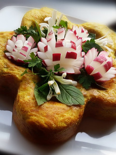 عکسی از دستور کوکوی مرغ قالبی