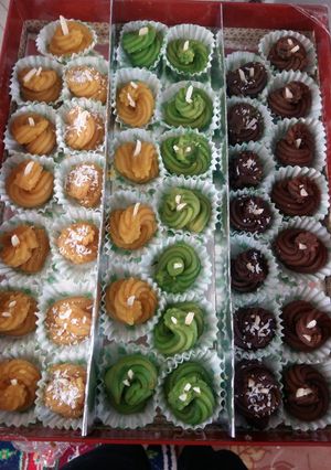 عکسی از دستور تزیین حلوا لقمه ای