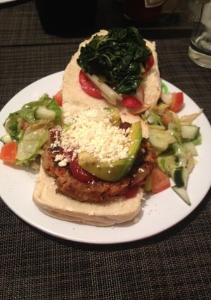 Una foto de Hamburguesa "asi es el rock"