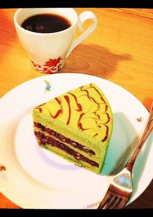 宇治紅豆抹茶蛋糕 的食譜成品照片