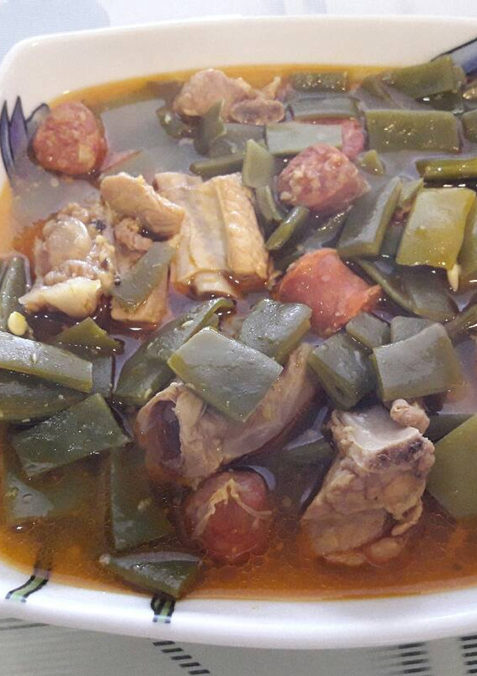 Una foto de Judías verdes con costilla