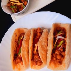 Chole Bhature Tacos A picture of Chole Bhature Tacos.