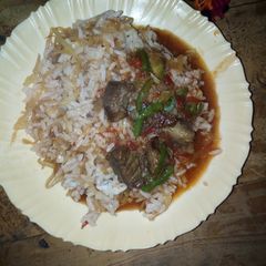 A picture of Cabbage rice stir-fry #myuniquericerecipecontest #authormaratho.