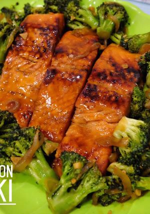 Foto resep Grilled Salmon Teriyaki