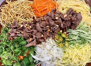 Hình của món Gỏi bò.