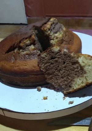 Una foto de Torta de aceite marmolada