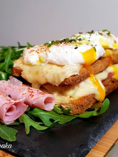 Φωτογραφία της συνταγής Κροκ Mαντάμ (Croque Madame) το απόλυτο ψητό σάντουιτς