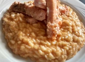 Una foto de Arroz (rissotto) de salmon