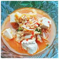A picture of Sundubu Jjigae rasa Indo #BikinRamadanBerkesan.