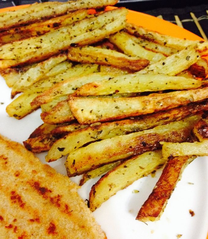 Una foto de Papas al horno con orégano