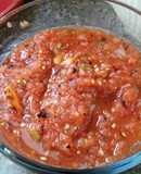 Salsa casera de habanero