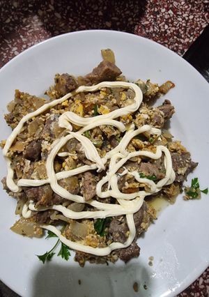 Una foto de Carne encebollada #DelantalGlobal2024 + #Recetasdenavidad