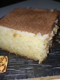 صورة لوصفة بسبوسة بالكريمة