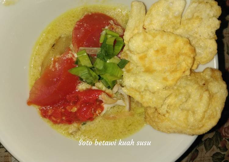 Bagaimana Membuat Soto betawi kuah susu, Lezat