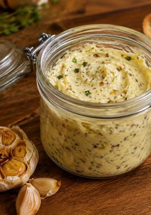 Sült fokhagymás fűszervaj recept fotója