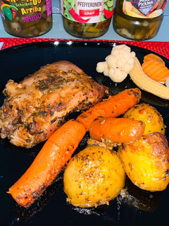 Pulykavirgács szaftos-ízes zöldségekkel recept fotója