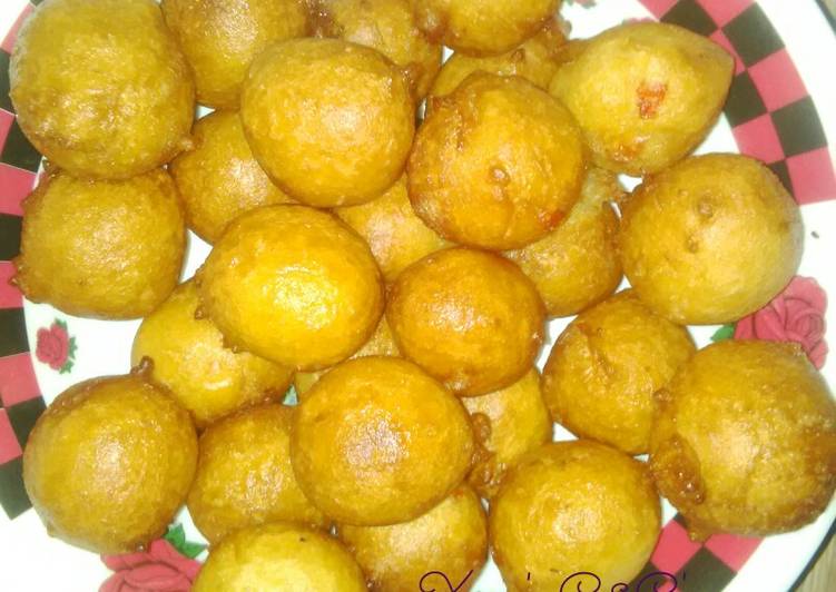 Recipe of Any-night-of-the-week Puff-Puff with pepper &amp; onions