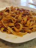 Tagliatelli al ragú a la bolognese