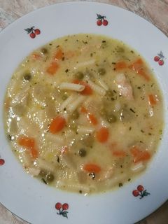 Tárkonyos tejszínes csirke ragu leves recept fotója