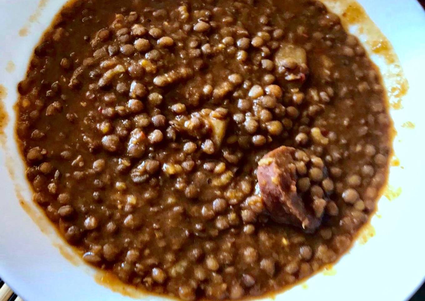 Lentejas con patatas y chorizo