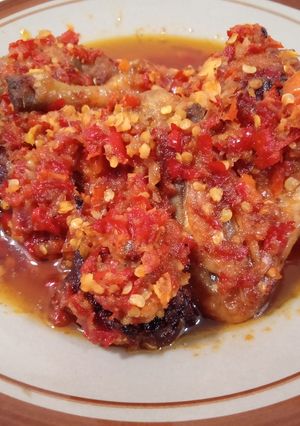 Foto resep Ayam Goreng Sambal Balado