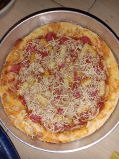 Foto resep Pizza panggang oven tangkring empuk dengan telur