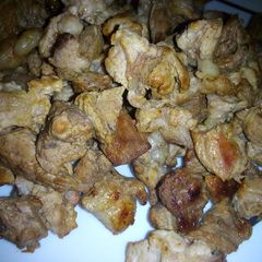 A picture of Pan fried pork #4WeekChallenge.