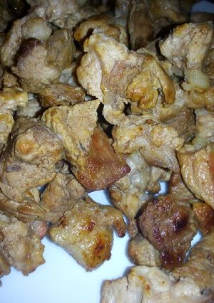 A picture of Pan fried pork #4WeekChallenge.