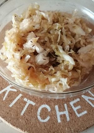 Párolt (dinsztelt) káposzta recept fotója