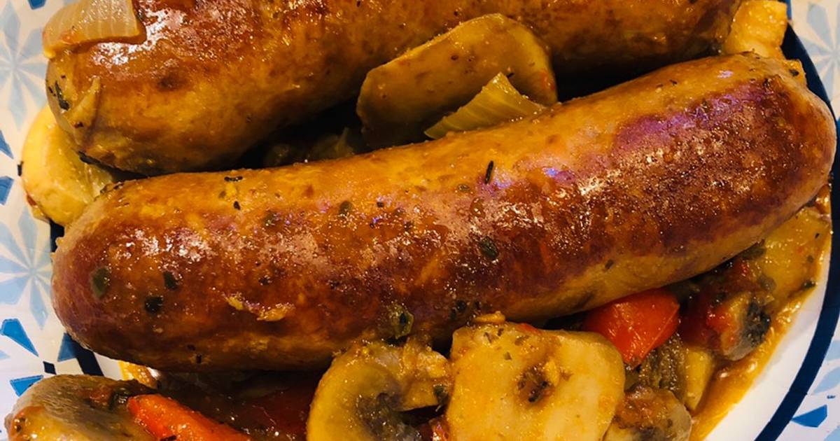 Sausage, Peppers, Onions and Mushrooms Recipe by Crock Pot Girl 🤡 Cookpad