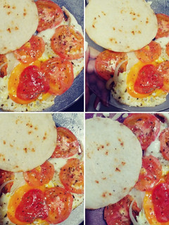 Una foto de Huevo 🍳pizza 🍕