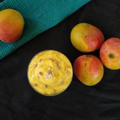 A picture of Mango shrikhand.