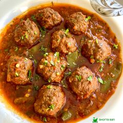 A picture of Chicken meatballs curry#mycookbook.