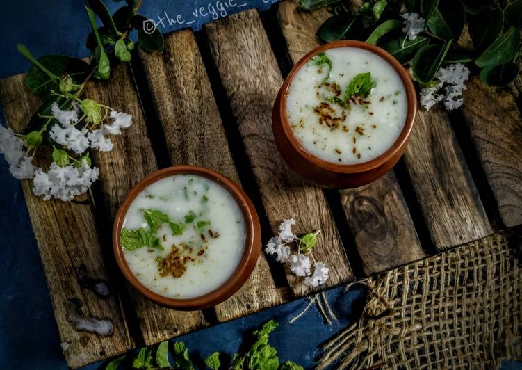 Simple Way to Make Super Quick Homemade Minty Masala Buttermilk